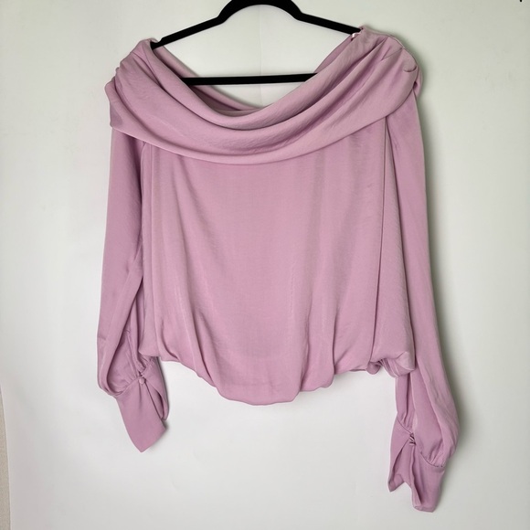 Free People Womens Jenna Off Shoulder Top Orchid - Picture 3 of 7